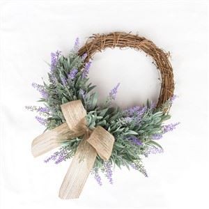 Ghirlanda di ghirlanda di lavanda artificiale